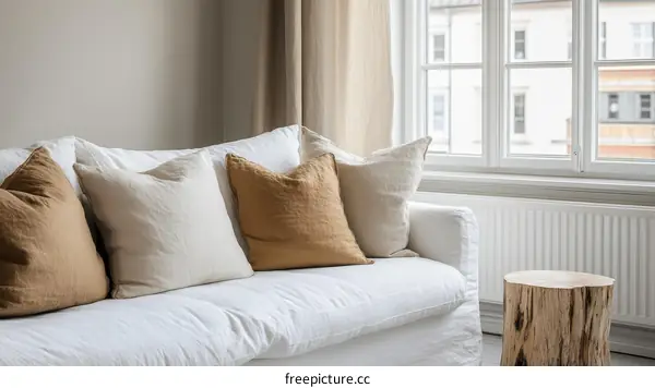 Cozy Living Room with Neutral Tones