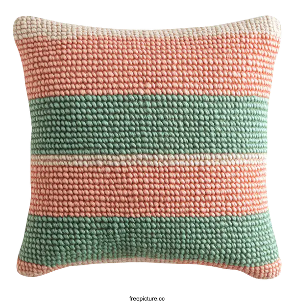 [Transparent Background PNG]Striped Decorative Throw Pillow