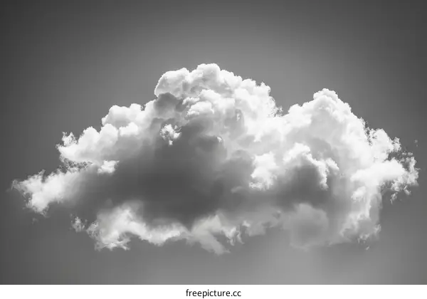 Dramatic Monochrome Cumulus Cloud