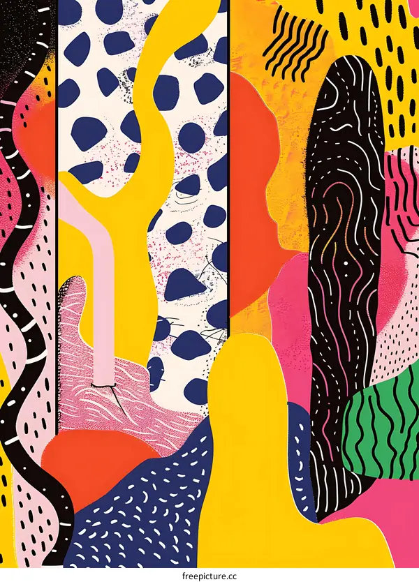 Abstract Colorful Geometric Pattern Background