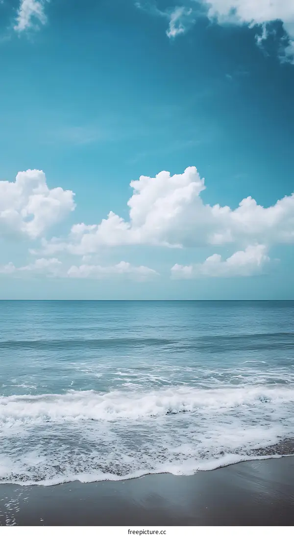 Calm Ocean Under Clear Blue Sky
