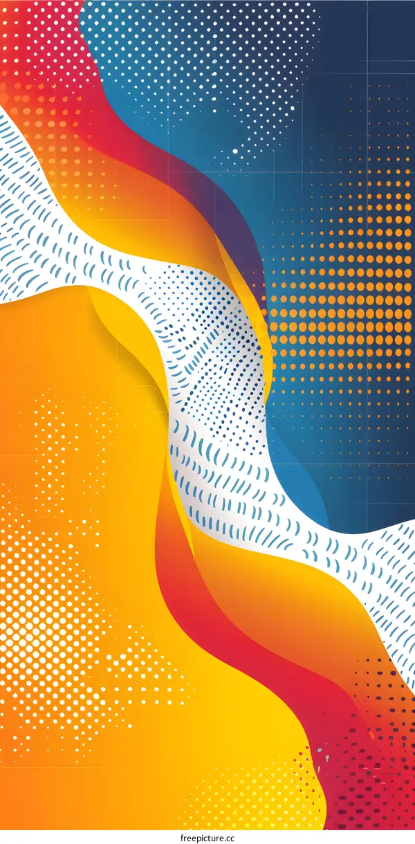 Abstract Gradient Wave Background