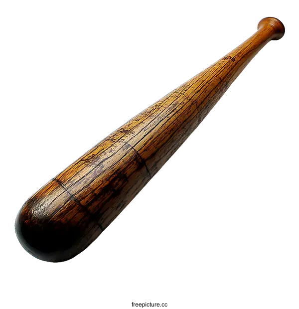 [Transparent Background PNG]Antique Wooden Baseball Bat
