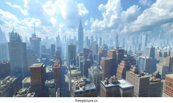 Aerial View of New York City