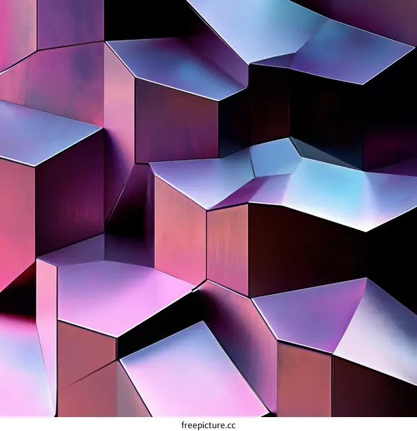 Abstract Geometric Shapes in Vibrant Colors