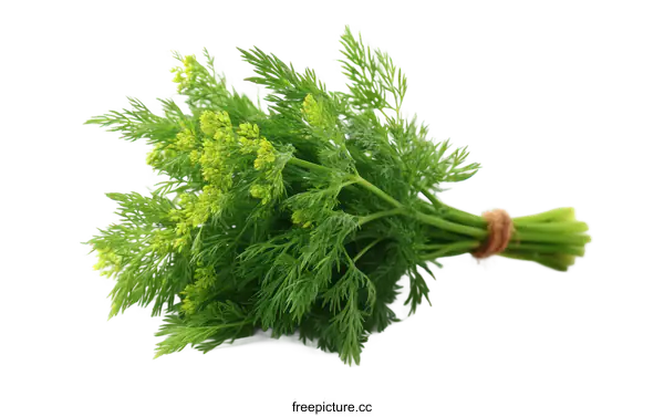 [Transparent Background PNG]Fresh Bunch of Dill Herb