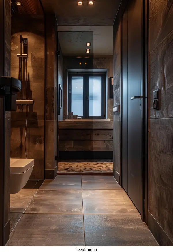 Modern Rustic Bathroom Interior Design