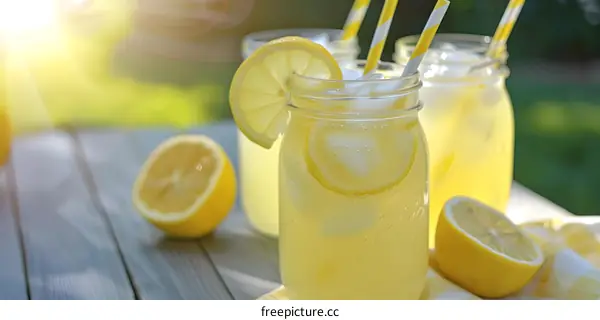 Refreshing Summer Lemonade with Lemon Slices