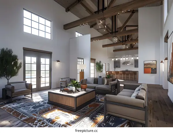 Spacious Living Room Interior Design