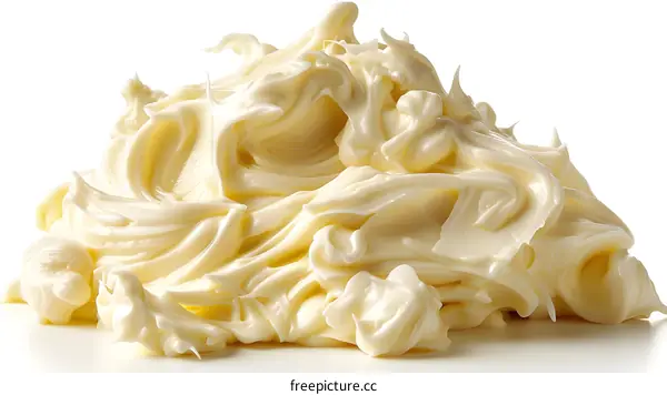 Swirls of White Chocolate Cream