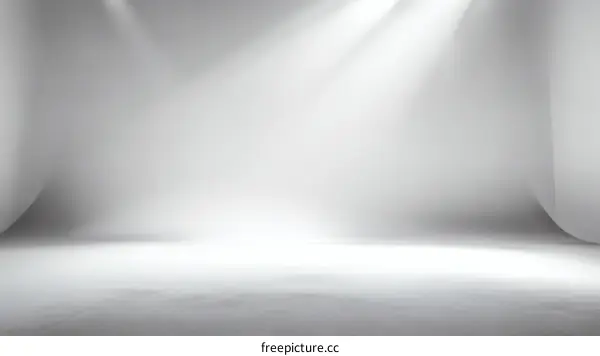 Empty Studio Background with Light Rays