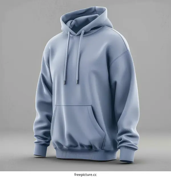 Blue Pullover Hoodie for Men