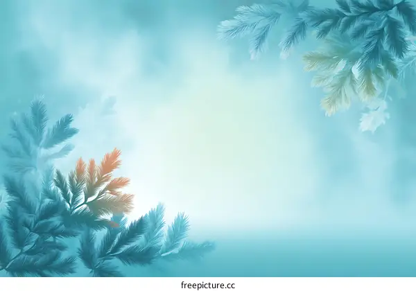 Abstract Soft Pastel Winter Branches Background