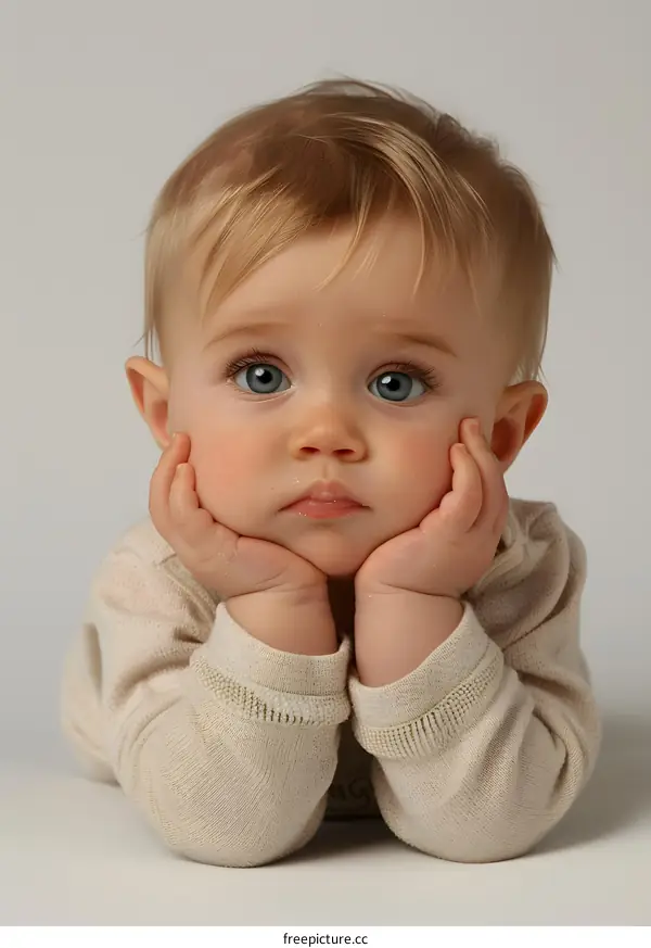 Portrait of a cute baby