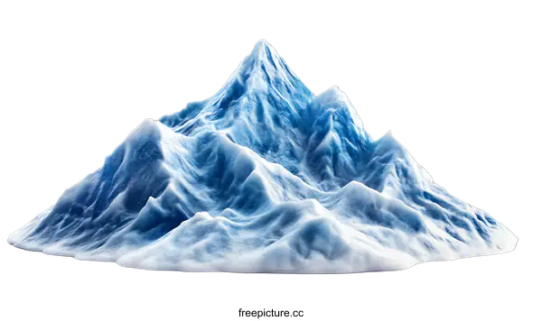 [Transparent Background PNG]Ice Mountain Isolated on transparent background