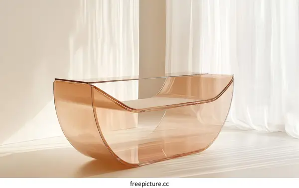 Modern Transparent Acrylic Coffee Table Design