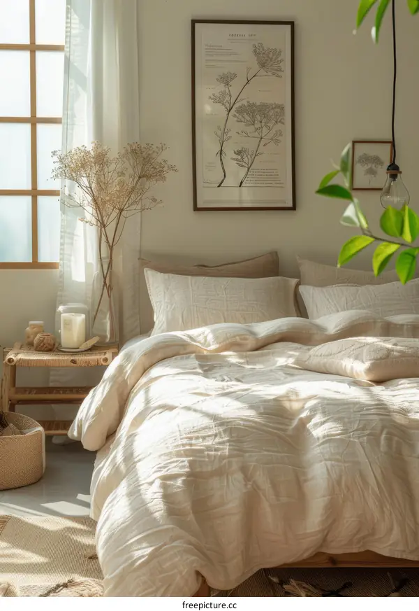 Elegant and Simple Linen Bedding Set
