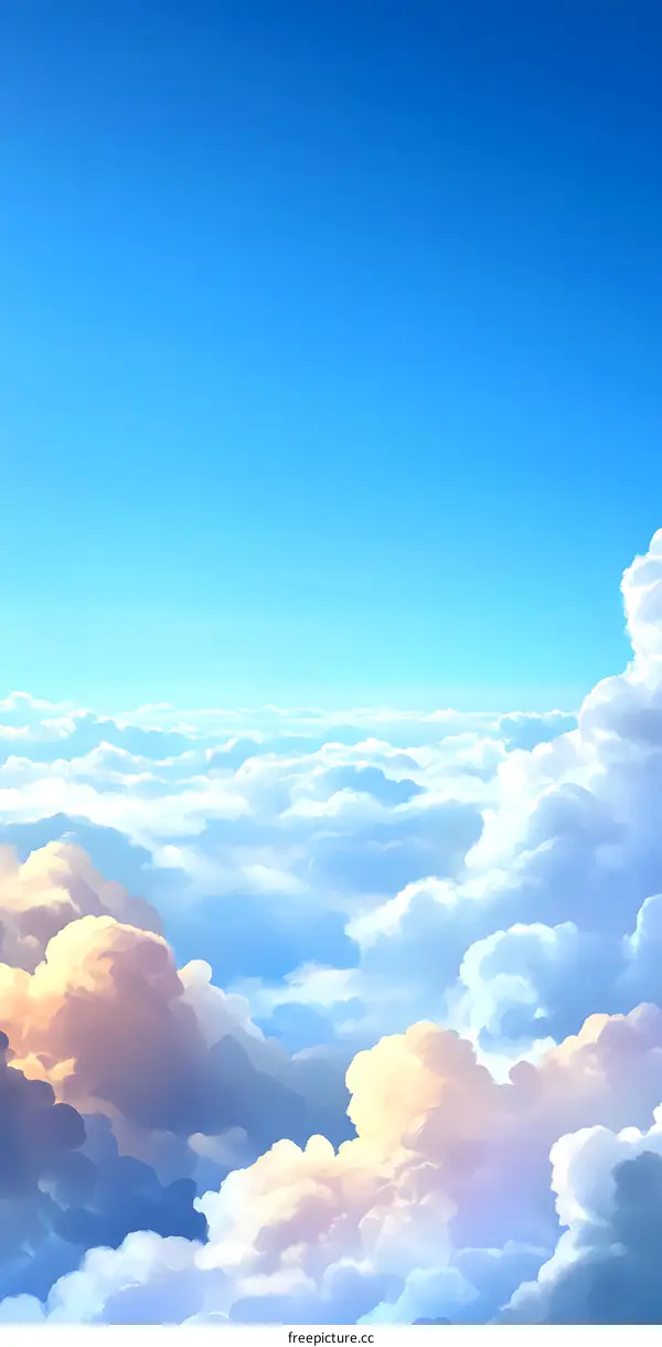 Beautiful Cloudscape With Blue Sky