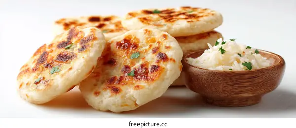 Delicious Fried Bread with Side Dish