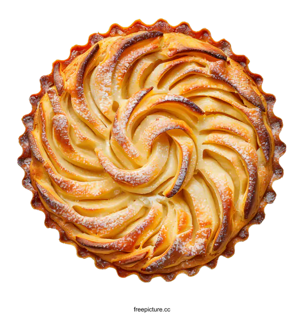 [Transparent Background PNG]Delicious Apple Pie Isolated on White Background