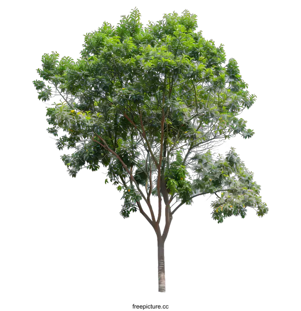 [Transparent Background PNG]Green Tree Isolated on White Background