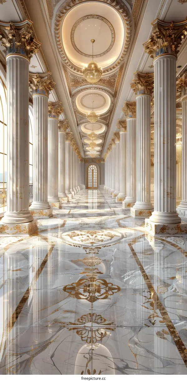 Elegant Architectural Hallway Interior Design