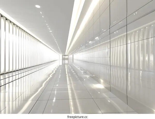 White Modern Hallway Design