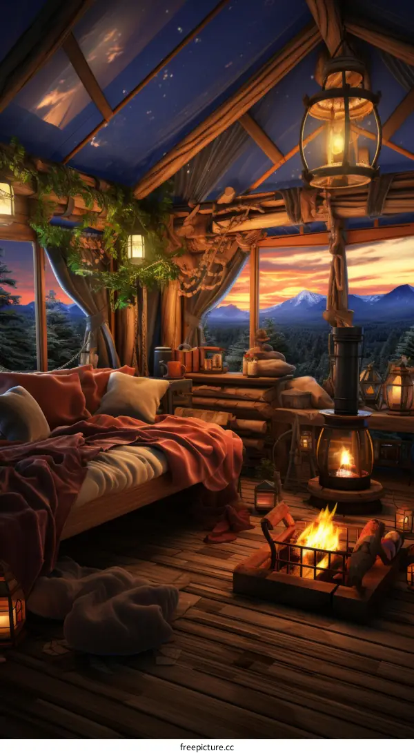 Cozy Cabin Retreat with Mountain Views and Fireplace