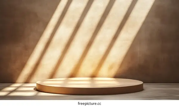 Beige Minimalist Product Display Podium