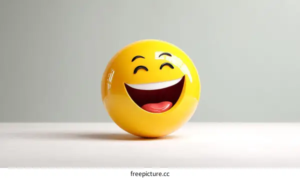 Smiling Emoji Illustrtion of Joy
