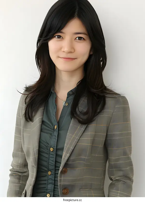 Portrait of a Confident Young Asian Woman