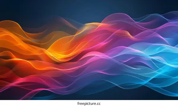 Abstract Colorful Wave Pattern Design