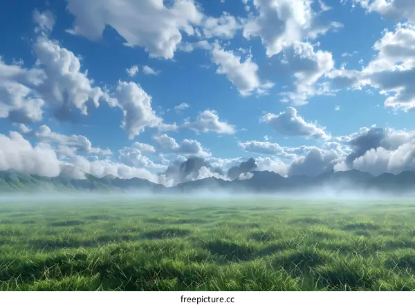 The beautiful prairie scenery