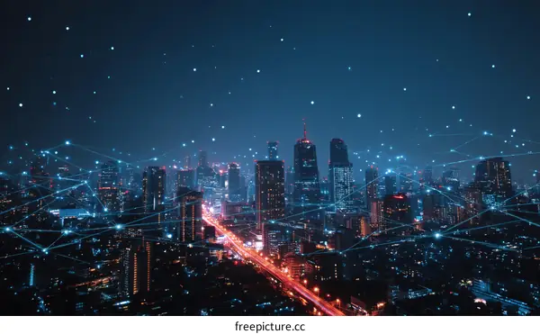 City Network at Night