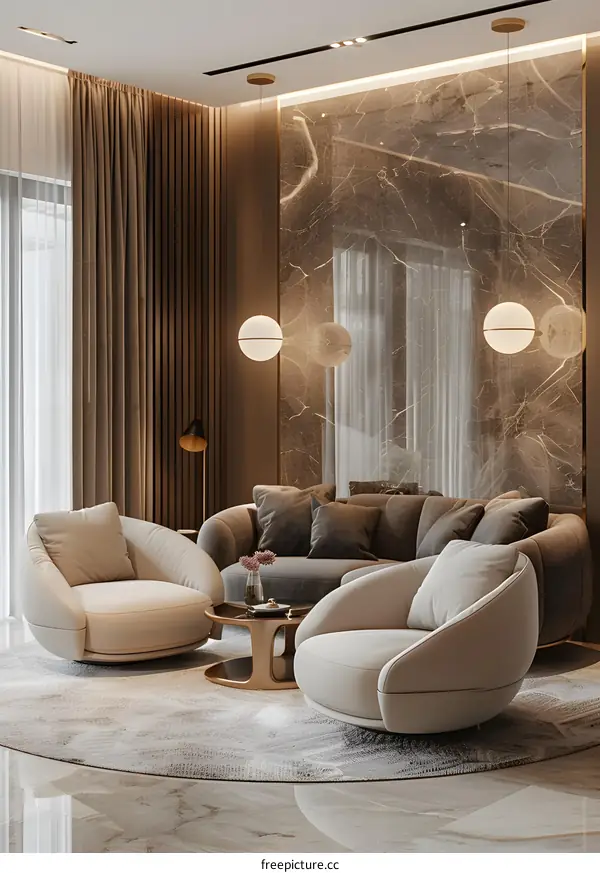 Modern living room interior design