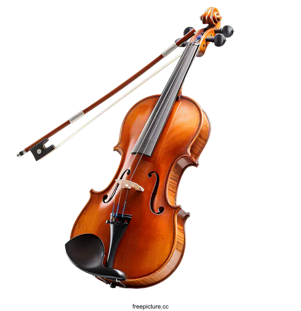 [Transparent Background PNG]violin on white background