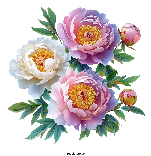 [Transparent Background PNG]Beautiful Floral Bouquet Illustration