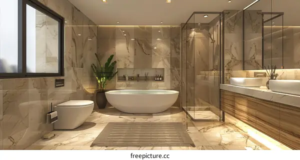 Modern Luxurious Bathroom Interior Design