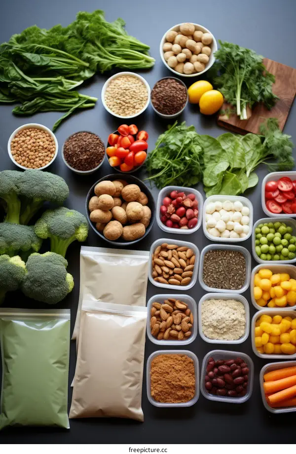 Healthy Food Ingredients Arrangement