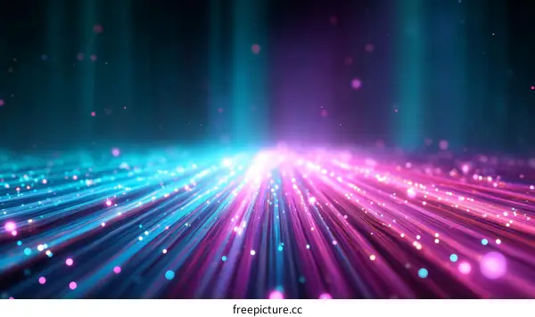 Abstract Colorful Light Lines Illustration
