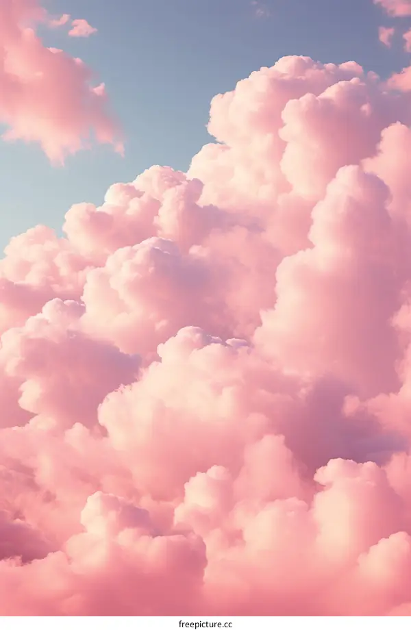 A Breathtaking View of Pink Clouds