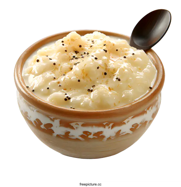 [Transparent Background PNG]A bowl of rice pudding