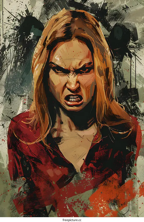 Portrait of an Angry Woman