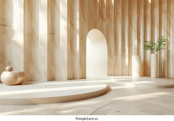 Minimalist Beige Modern Interior Design