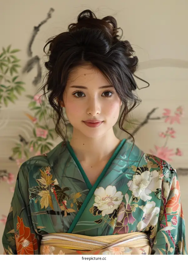 Japanese Woman in Kimono