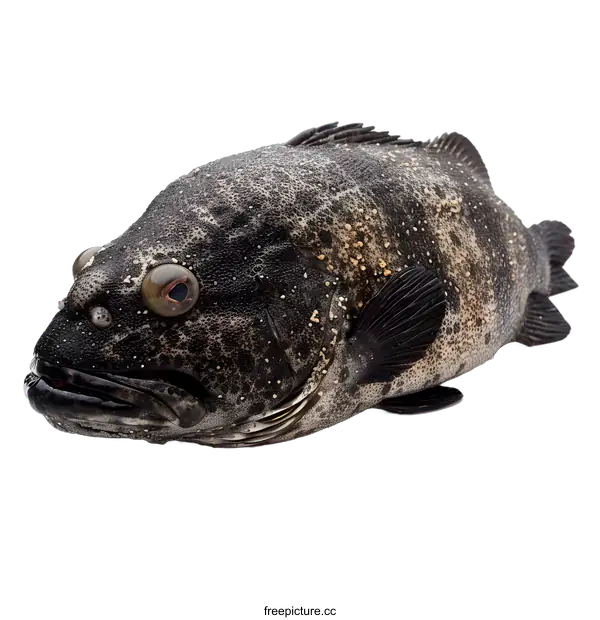 [Transparent Background PNG]Fresh Grouper Fish on White Background