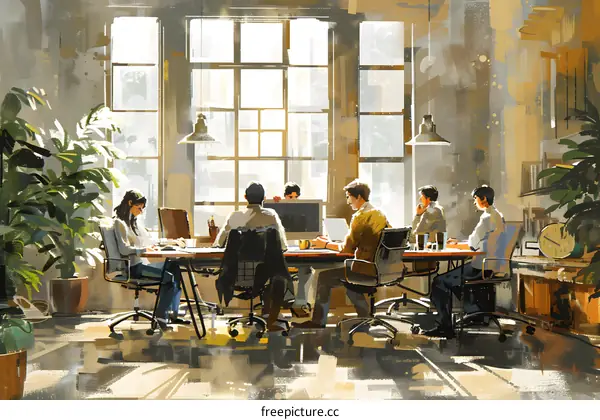 business meeting in the office