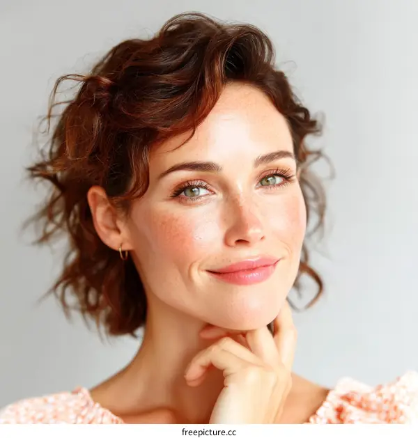 Beautiful Woman with Healthy Skin Portrait