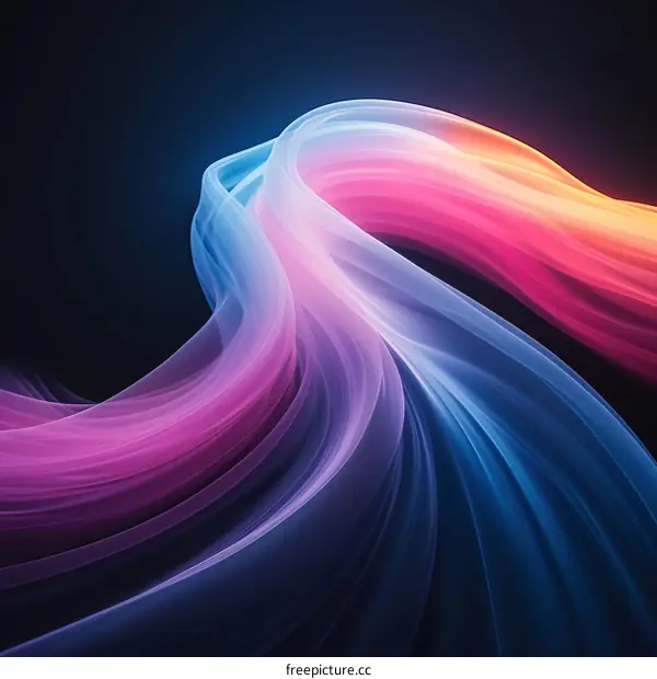 Colorful Wavy Gradient Illustration