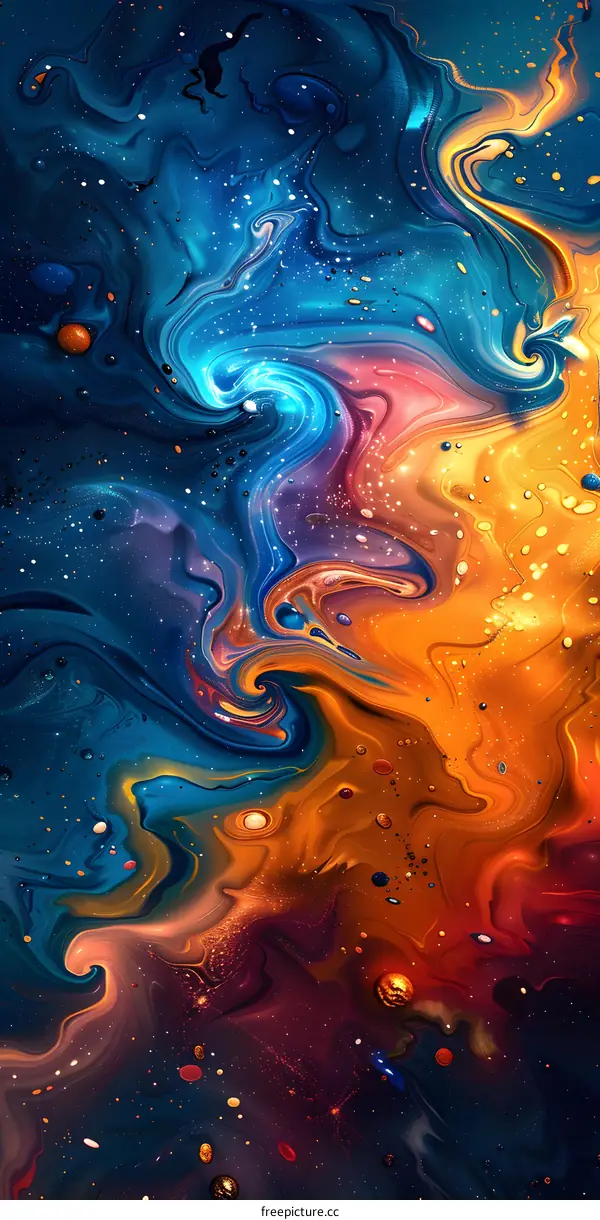 Colorful abstract painting